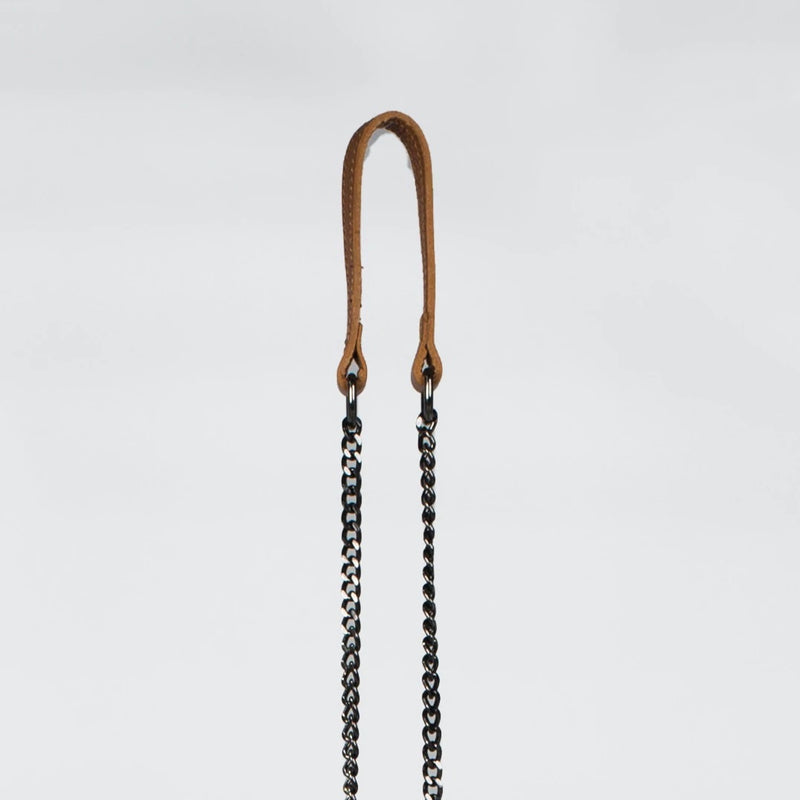 Vestirsi Pebbled Leather Chain Strap