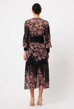 Load image into Gallery viewer, Once Was Jolie Viscose Chiffon Shoulder Panel Coat Dress