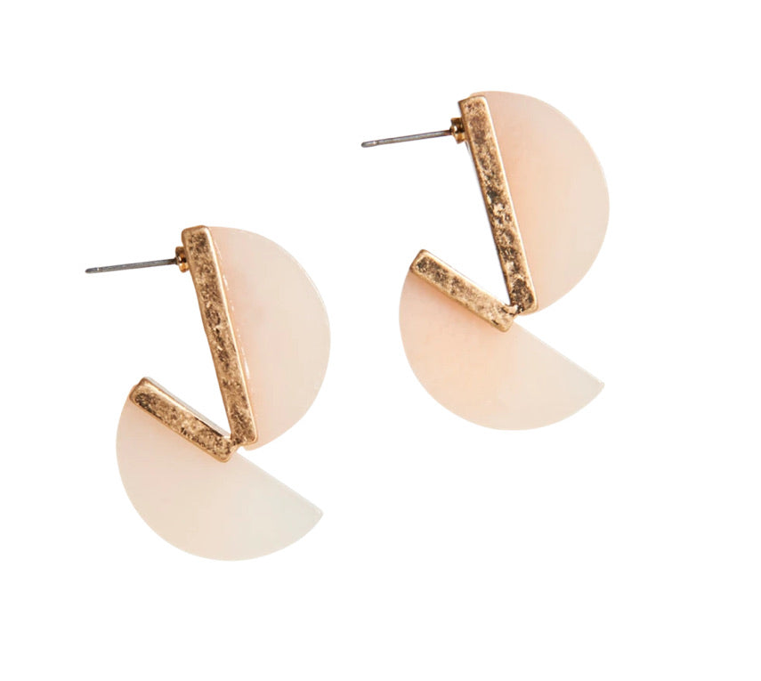 Eb & Ive Solo Moon Earrings