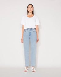 Jac + Mooki Essential Crop Wide Leg Jean