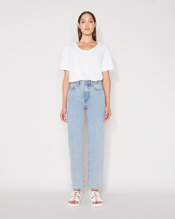 Jac + Mooki Essential Crop Wide Leg Jean