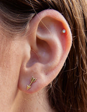 Load image into Gallery viewer, Palas Brs + Slv Arrow Stud Earring