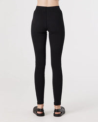 Jac + Mooki Rib Legging Jet Black