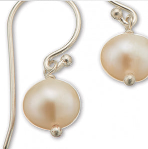 Palas Silver Pearl Hook Earring