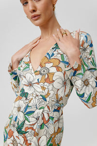 Kinney Sienna Wrap Dress  Vintage Floral