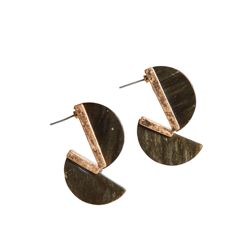 Eb & Ive Solo Moon Earrings