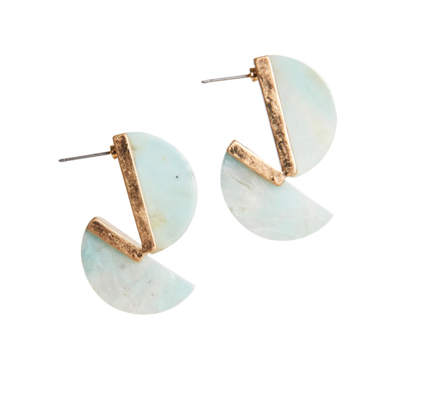 Eb & Ive Solo Moon Earrings