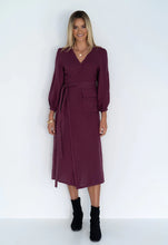 Load image into Gallery viewer, Humidity Sienna Wrap Dress
