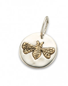 Palas Silver Brass Bee Charm
